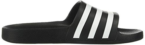 adidas Adilette Aqua Slides Black/White/Black Men's 9, Women's 10 Medium