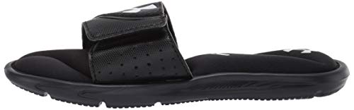Under Armour Boys' Ignite VI Slide Sandal, Black (001)/Black, 3 M US Little Kid