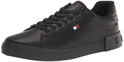 Tommy Hilfiger Men's Rezz Sneaker, Black/Black 001, 10M