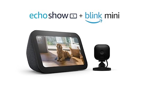 All-new Echo Show 5 (3rd Gen) with Blink Mini | Charcoal