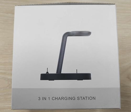 3 in 1 Charging Station, ORIEMAC Wireless Charger for Apple Watch Series 8/7/6/5/4/3/2/SE, Charging Dock Stand for AirPods iPhone 14/13/12/11/Pro/Pro Max/XS/XR/X/8 with 15W Adapter