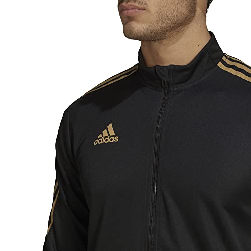 adidas Men's Tiro Track Jacket, Black/Gold, Small