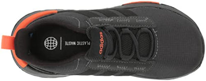 adidas Racer TR21 Running Shoe, Carbon/Black/Semi Impact Orange, 5 US Unisex Big Kid