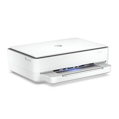 HP ENVY 6055e All-in-One Wireless Color Printer, with bonus 6 months free Instant Ink (223N1A), white