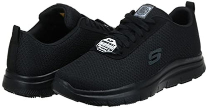 Skechers Men's Flex Advantage Bendon Work Shoe, Black, 10.5