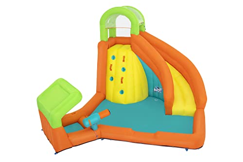 Bestway H2OGO! Canopy Cove Mega Outdoor Water Park | Features Water Slide, Shaded Canopy, Water Cannons, Climbing Wall | Great for Kids Ages +5