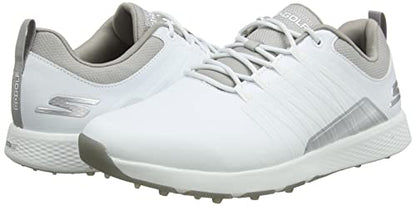 Skechers mens Elite 4 Waterproof Golf Shoe, White/Gray Victory, 9.5 US