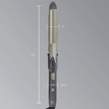 CONAIR INFINITIPRO Tourmaline 1-Inch Ceramic Curling Iron, 1-inch barrel produces classic curls – for use on short, medium, and long hair