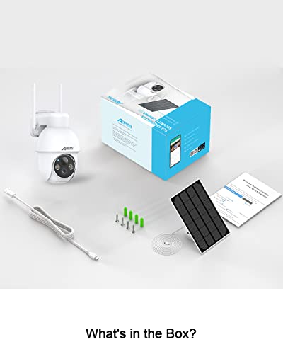 ANRAN 2K Security Camera Wireless Outdoor, Solar Outdoor Camera with 360° View, Smart Siren, Spotlights, 3MP Color Night Vision, AI Human Detection, 2-Way Talk, Compatible with Alexa, Q3 White