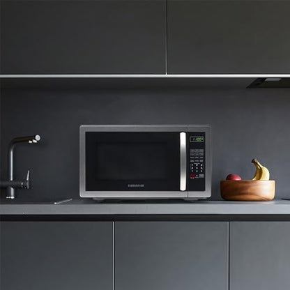 Farberware Countertop Microwave 1000 Watts, 1.1 cu ft - Microwave Oven With LED Lighting and Child Lock - Perfect for Apartments and Dorms - Easy Clean Stainless Steel
