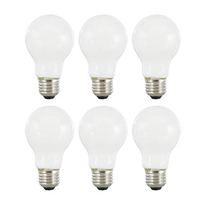 SYLVANIA LED TruWave Natural Series A19 Light Bulb, 60W Equivalent, Efficient 8W, Dimmable, 800 Lumens, Frosted, 5000K, Daylight - 6 Pack (40815)