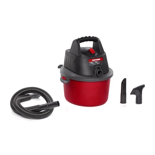 CRAFTSMAN CMXEVBE17250 2.5 Gallon 1.75 Peak HP Wet/Dry Vac, Portable Shop Vacuum with Attachments
