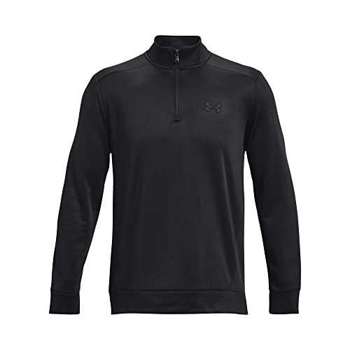 Under Armour Mens ArmourFleece 1/4 Zip , (001) Black / / Black , Small