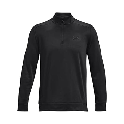 Under Armour Mens ArmourFleece 1/4 Zip , (001) Black / / Black , Small