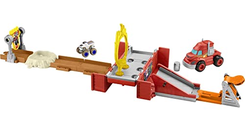 Fisher-Price Blaze and the Monster Machines Toy Cars Playset, Mud Pit Race Track with Blaze & Crusher Plus Slime for Ages 3+ Years
