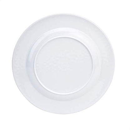 Amazon Basics Melamine Dinnerware Set, Service for 4, Traditional Blue and White - Set of 12
