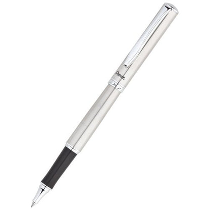 Pentel Libretto Roller Gel Pen and Pencil Set with Gift Box, Pen 0.7mm and Pencil 0.5mm, Silver Barrels (K6A8Z-A)