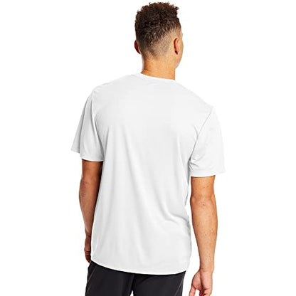 Hanes mens Sport Cool Dri Performance Tee fashion t shirts, White, Large US