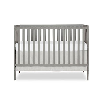 Dream On Me Synergy 5-in-1 Convertible Crib in Cool Grey, Greenguard Gold Certified