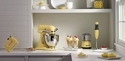 KitchenAid Artisan Series 5 Quart Tilt Head Stand Mixer with Pouring Shield KSM150PS, Majestic Yellow