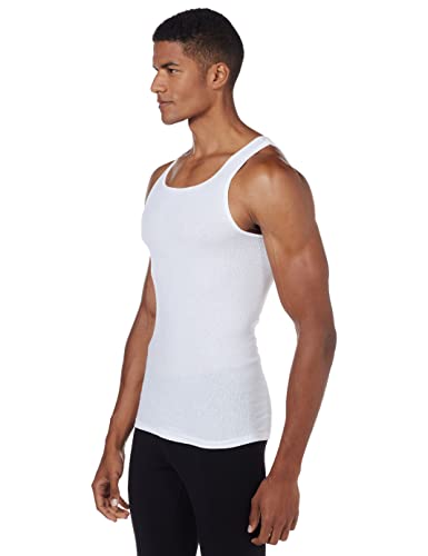 Hanes Ultimate Men's 7-Pack ComfortSoft Tank, White, Small