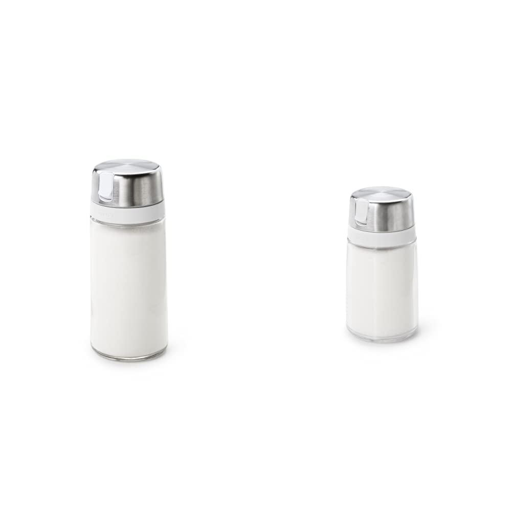 OXO Good Grips Glass Sugar Dispenser and Plastic Sugar Dispenser Bundle