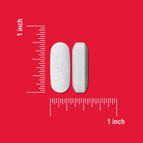 Tylenol 8 Hour Muscle Aches & Pain Relief Extended-Release Tablets with 650 mg Acetaminophen, Fever Reducer & Pain Medicine for Muscles, Joints, Body, and Backache Pain Relief, 100 Count