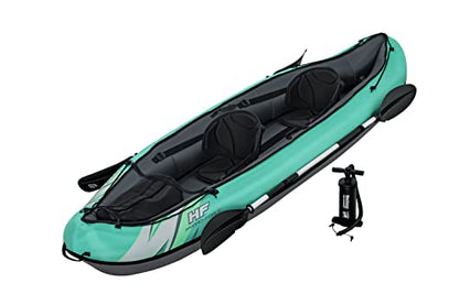Bestway Hydro-Force 2-Person Ventura Elite Inflatable Kayak Set | Includes Kayak, 2 Aluminum Paddles, Hand Pump, 2 Fins and Carry Bag