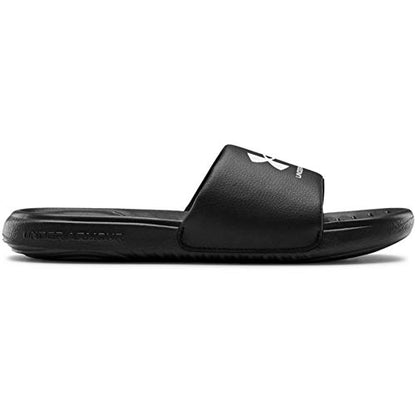 Under Armour boys Ansa Fix Slide Sandal, Black (004)/ Black, 1 Little Kid US