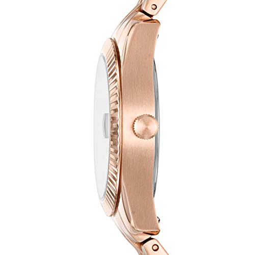 Fossil Women's Scarlette Mini Quartz Stainless Steel Three-Hand Watch, Color: Rose Gold (Model: ES4898)