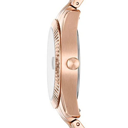 Fossil Women's Scarlette Mini Quartz Stainless Steel Three-Hand Watch, Color: Rose Gold (Model: ES4898)