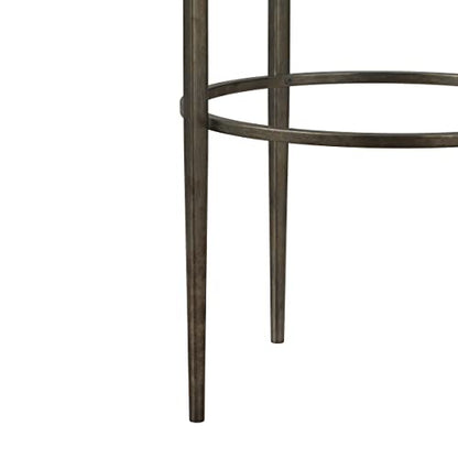Hillsdale Marsala End Table, 17.25", Gray Finish with Rubbed Brown Accents