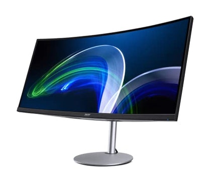 Acer CB342CUR bmiiphuzx 34" 1900R Curved Zero-Frame QHD (3440 x 1440) UltraWide IPS Monitor | AMD FreeSync | 75Hz | 1ms VRB | DCI-P3 95% | 1 x USB 3.1 (Type-C), 2 x HDMI 2.0 Ports & 1 x Display Port