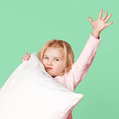 Celeep Polyester Toddler Pillows Set, 13x18 Inches - Perfect Size - Soft Organic Toddler Bedding - Kids Pillows for Sleeping & Nap Time - Vaccum Sealed Small Pillow, White, 2 Count (Pack of 1)