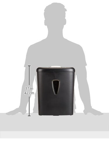 Amazon Basics 8-Sheet Cross Cut Paper Shredder and Credit Card Shredder with 4.1 Gallon Bin