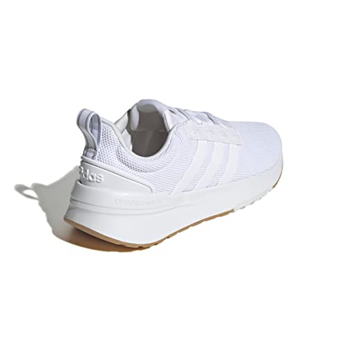 adidas Women's Racer TR21 Running Shoe, White/White/Grey, 6
