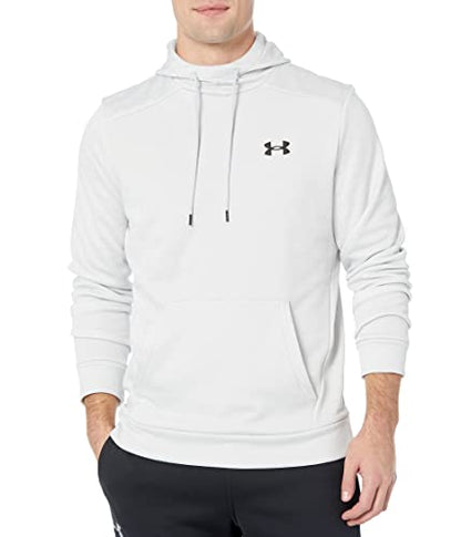Under Armour Mens ArmourFleece Twist Hoodie , (014) Halo Gray / / Black , Large
