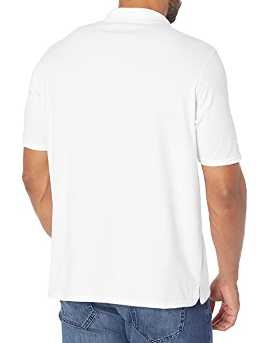 Hanes mens Short Sleeve X-temp Performance Polo fashion t shirts, White, Medium US