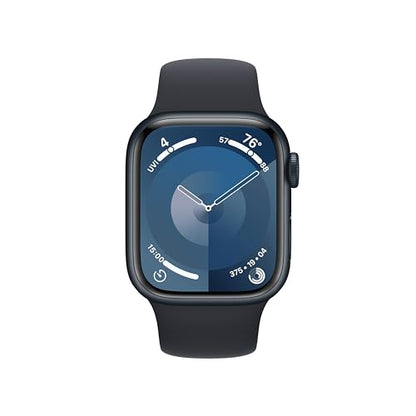 Apple Watch Series 9 GPS 41mm Midnight Aluminum Case with Midnight Sport Band - M/L