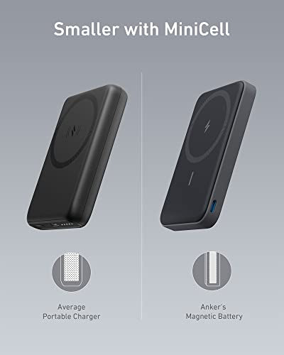 Anker Magnetic Battery, 5,000mAh Foldable Magnetic Wireless Portable Charger with Stand and USB-C (On The Side), Only for iPhone 15/15 Plus/15 Pro/15 Pro Max, iPhone14/13 Serie
