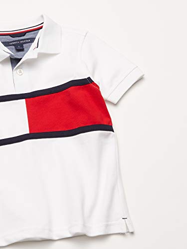 Tommy Hilfiger Boys' Short Sleeve Fashion Polo Shirt, White, 20