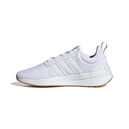 adidas Women's Racer TR21 Running Shoe, White/White/Grey, 6