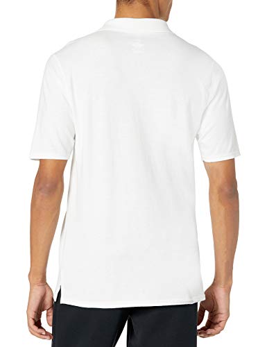 Hanes mens Short Sleeve X-temp Performance Polo fashion t shirts, White, Medium US