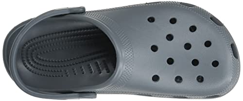 Crocs Unisex-Adult Classic Clogs (Best Sellers), Slate Grey, 10 Men/12 Women