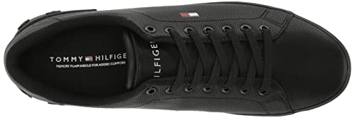 Tommy Hilfiger Men's Rezz Sneaker, Black/Black 001, 10M