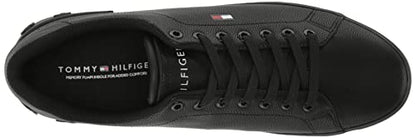 Tommy Hilfiger Men's Rezz Sneaker, Black/Black 001, 10M