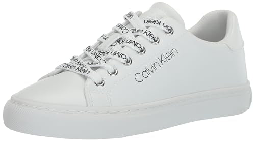 Calvin Klein Women's CIYAN Sneaker, White 1, 11