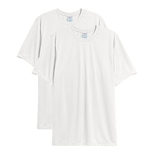 Hanes mens Sport Cool Dri Performance Tee fashion t shirts, White, Large US