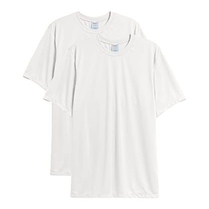Hanes mens Sport Cool Dri Performance Tee fashion t shirts, White, Large US