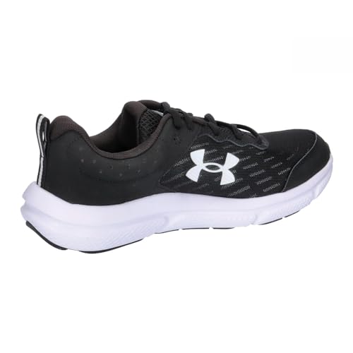 Under Armour Men's Charged Assert 10 Running Shoe, (001) Black/Black/White, 10.5